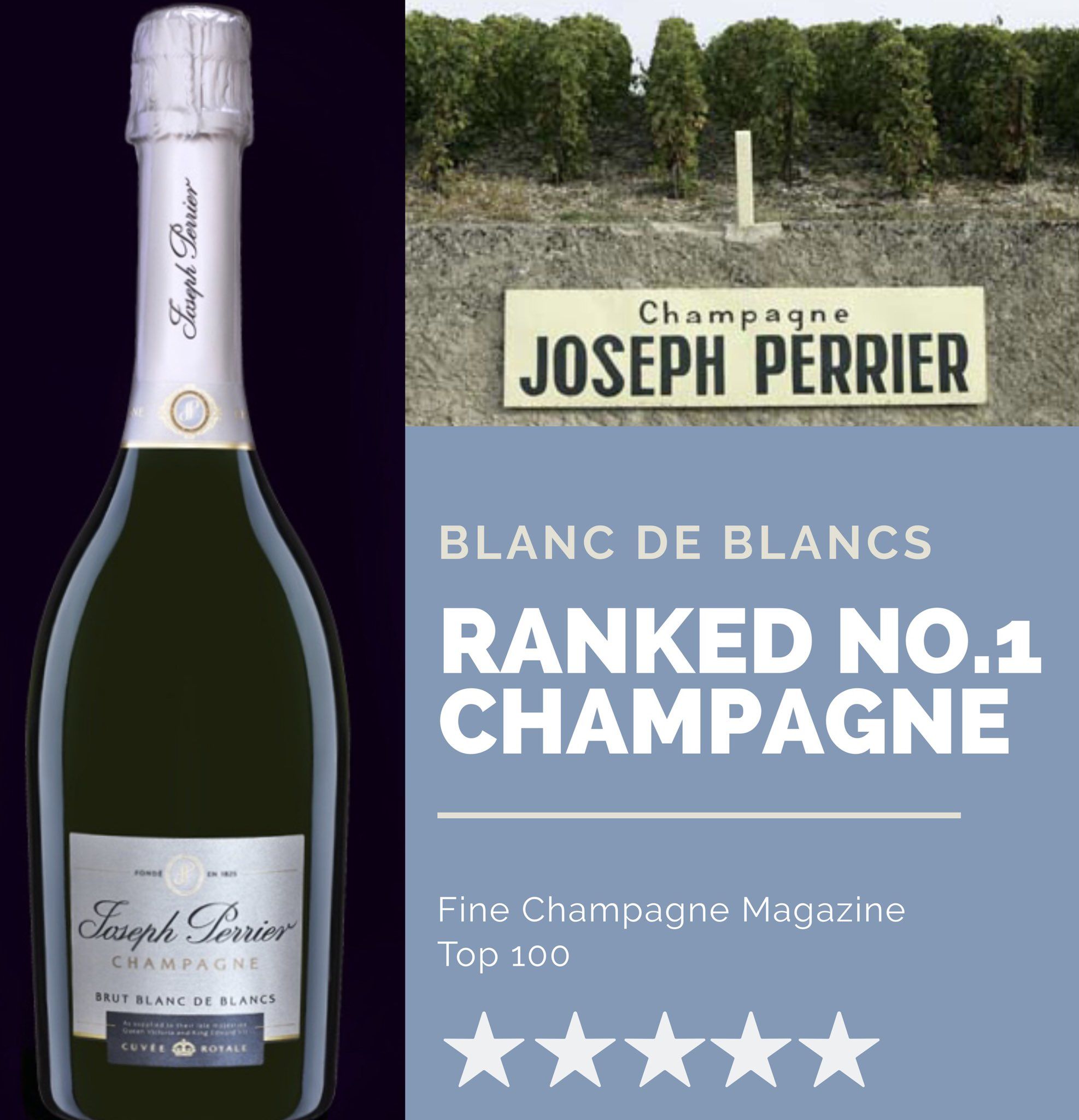 Champagne Joseph Perrier Ranked No1