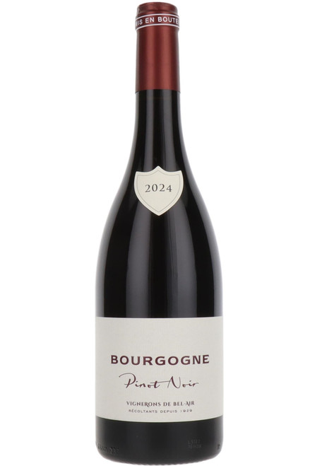 Bourgogne Pinot Noir, Vignerons de Bel Air, Burgundy, France, 2024