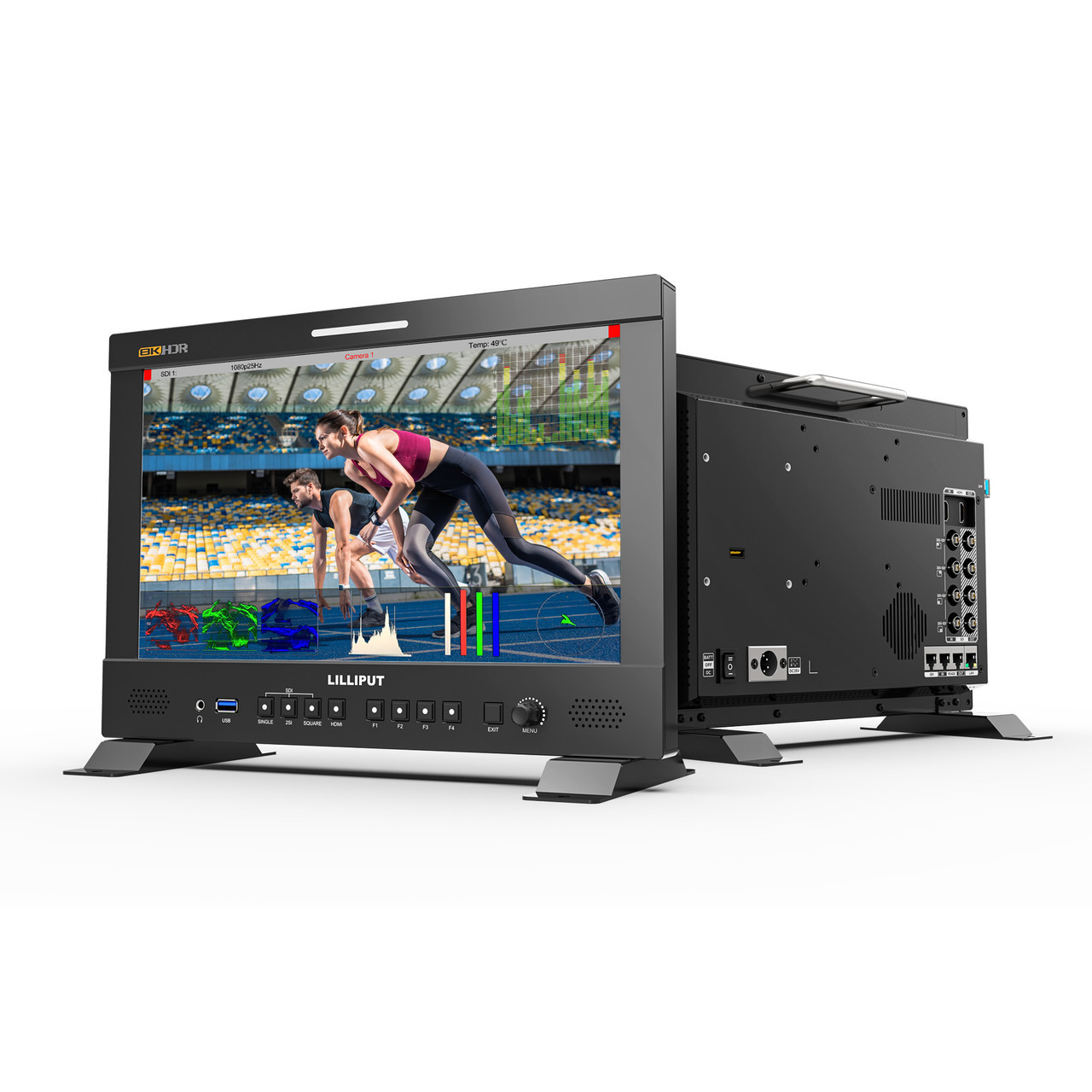 Q13-8K 13.3" 8K 12G-SDI Studio/Broadcast Monitor with Rack Mount