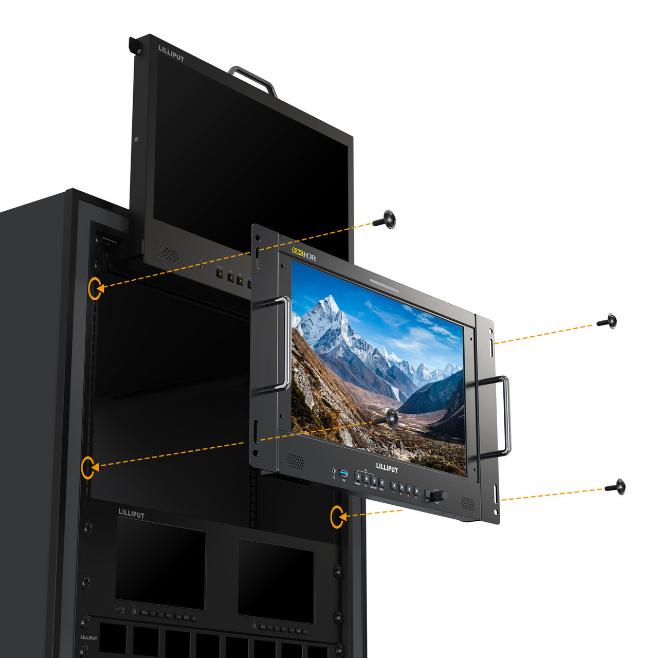 Q15-8K 8K 12G-SDI 15.6-inch Broadcast Production Studio Monitor with Carry-On-Case