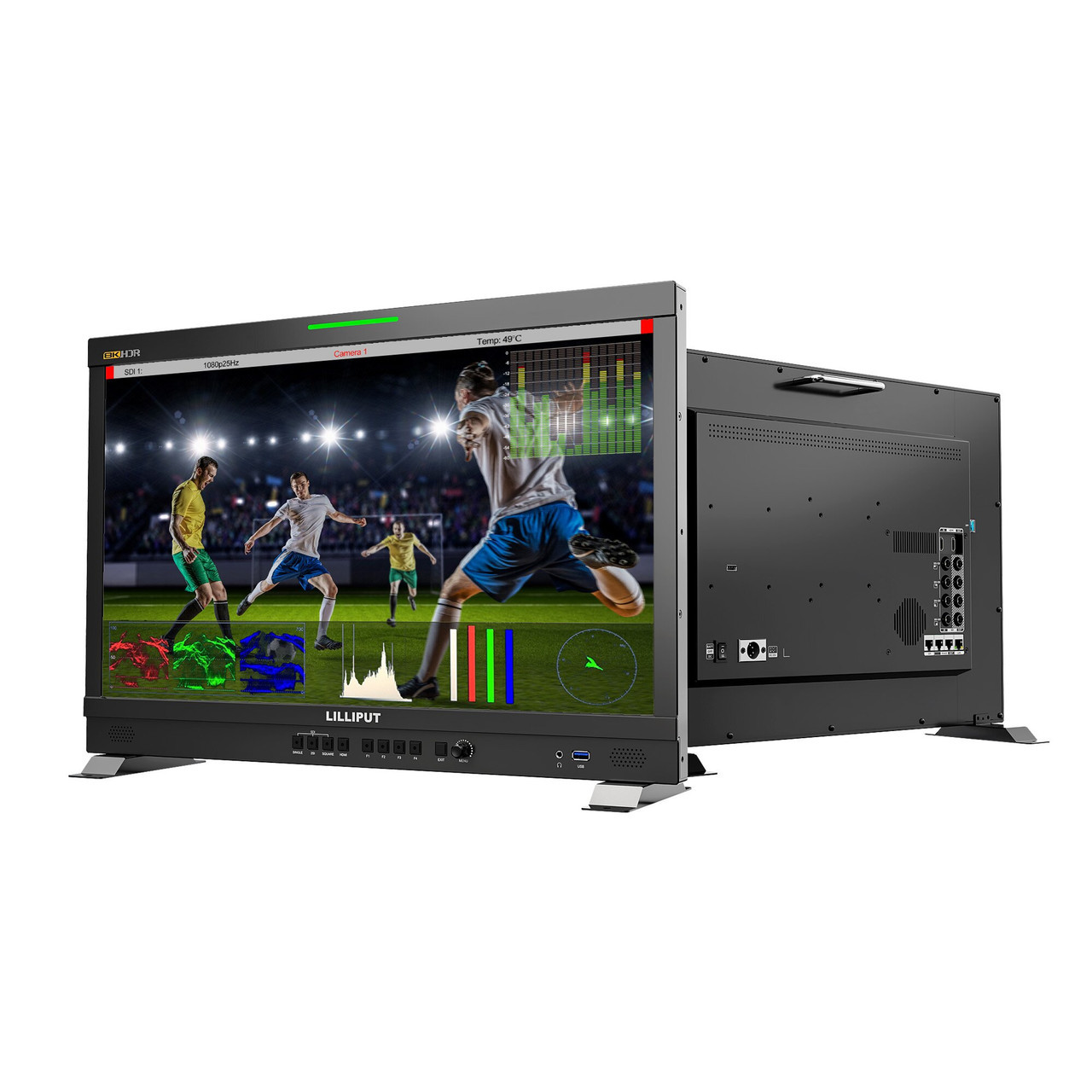 Q23-8K 23.8-inch 8K 12G-SDI Professional Broadcast Production Studio Monitor with Carry-On-Case