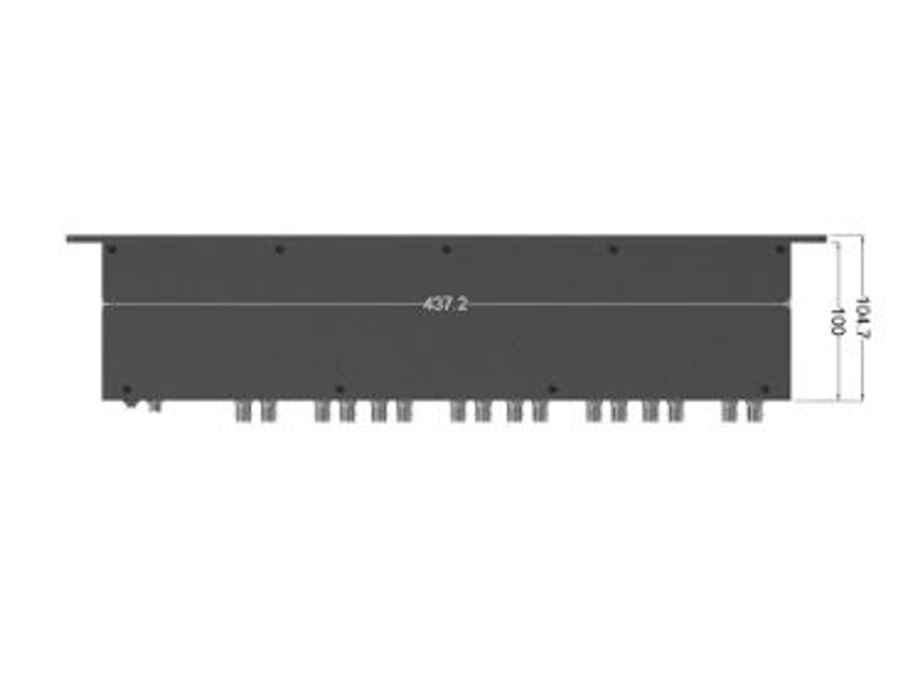 RM-0208/S 8X2 inch 1RU rackmount monitor