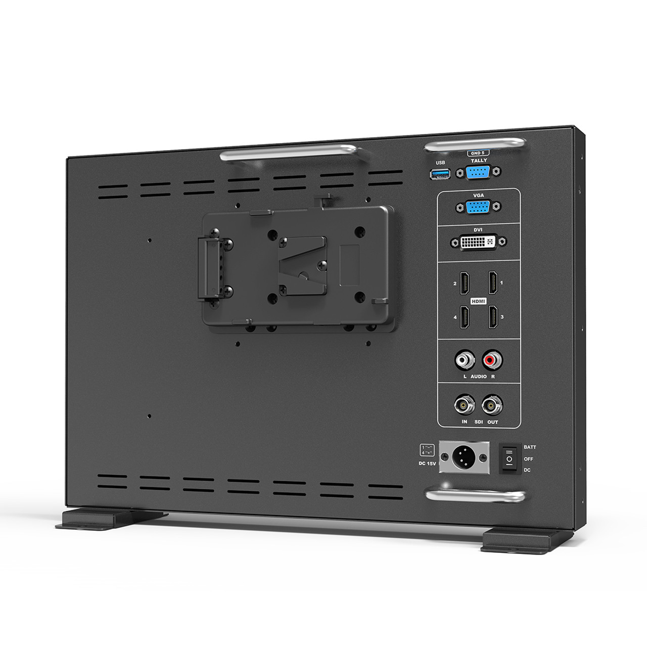 BM150-4KS 15.6" Carry-on/Rackable 4K Broadcast Director Monitor with SDI, HDMI, VGA & DVI inputs