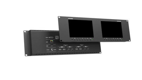 RM-7029S Dual 7 inch 3RU rackmount SDI monitor