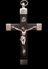 Ebony - 1.25 " Nickel Silver Metal Tip Crucifix