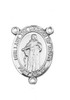 Our Lady the Undoer of Knots - .75" Oval - Pewter Centerpiece