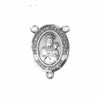 Our Lady of Czestochowa - .75" Oval - Pewter Centerpiece
