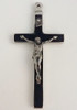 Ebony nickel silver crucifix