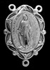 Large Decorative miraculous Medal rosary center