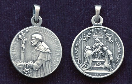 Sisters of Carmel: Dominic and Our Lady of the Rosary medal