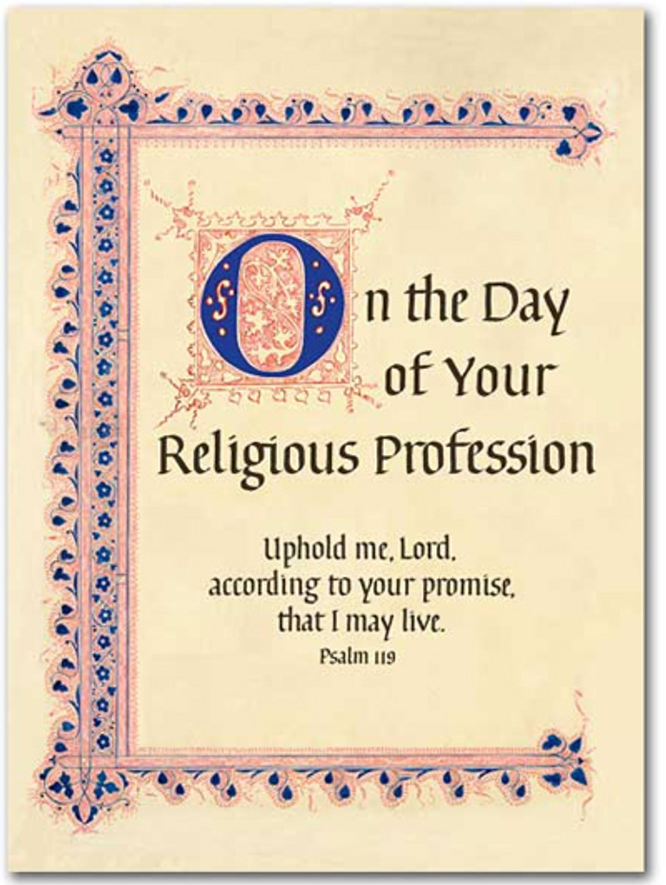 Sisters of Carmel Religious Profession Greeting Card