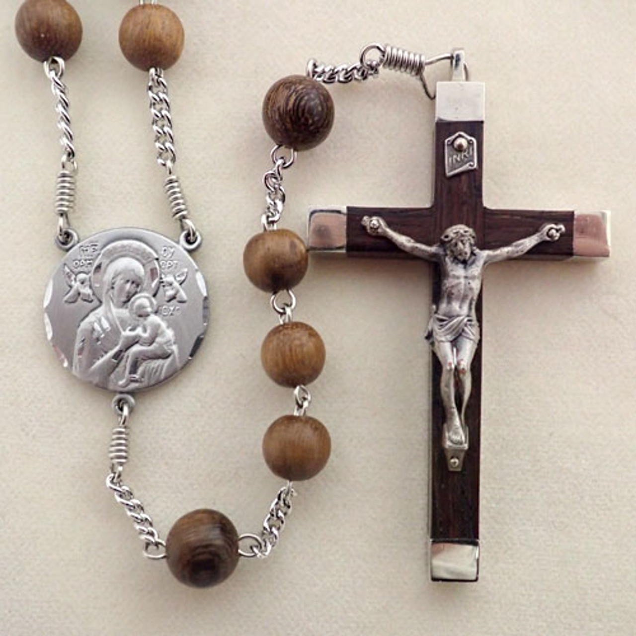 Our Lady of Perpetual Help Wood Rosary - Sisters of Carmel