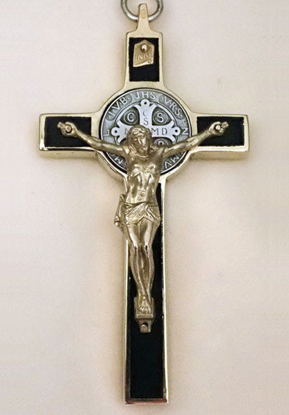 St. Benedict Nickel Silver Crucifix
