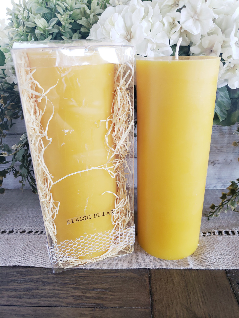 100% Beeswax Classic Pillar Candle