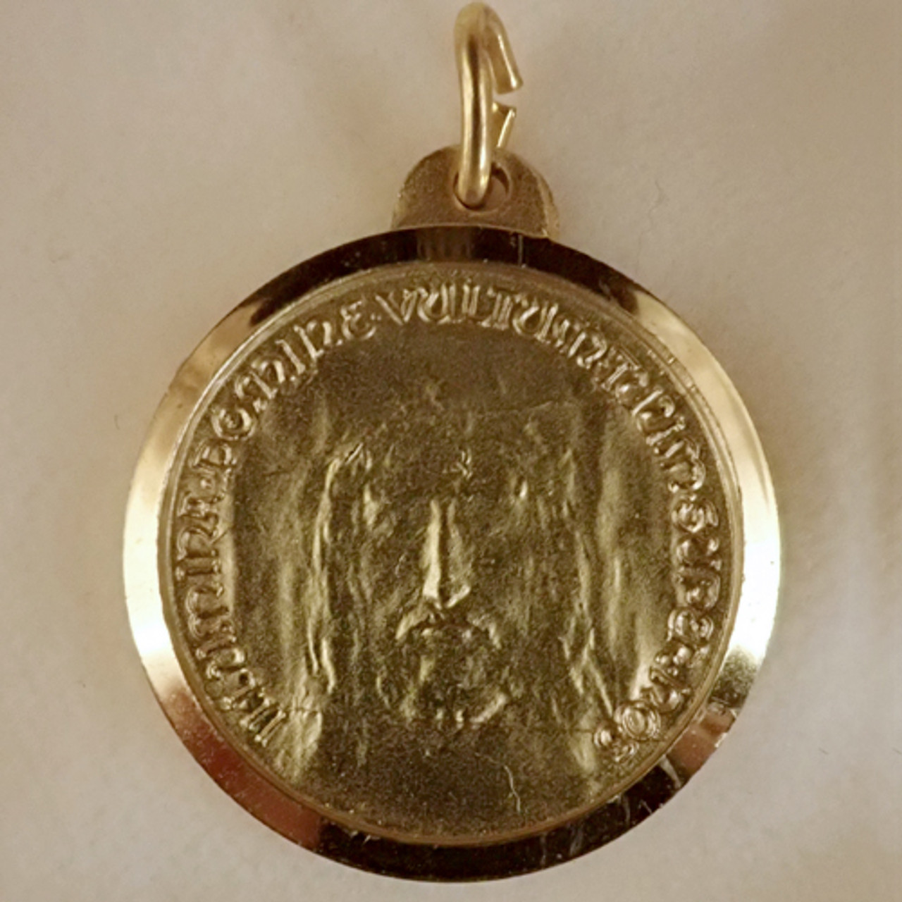 Sisters of Carmel: Holy Face Medal - Gold plated
