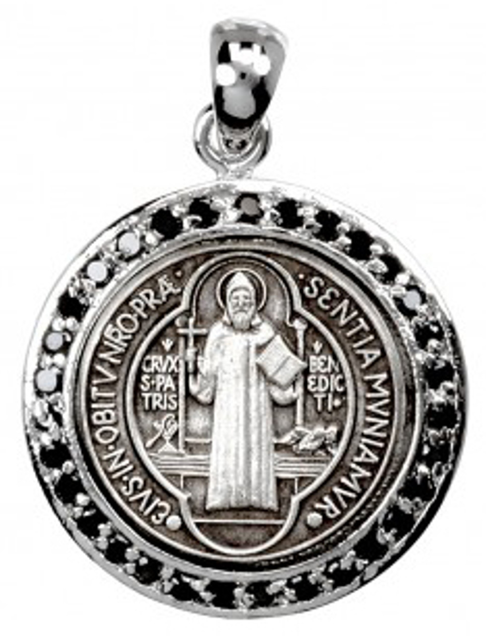 Saint Benedict Medal with Crystals