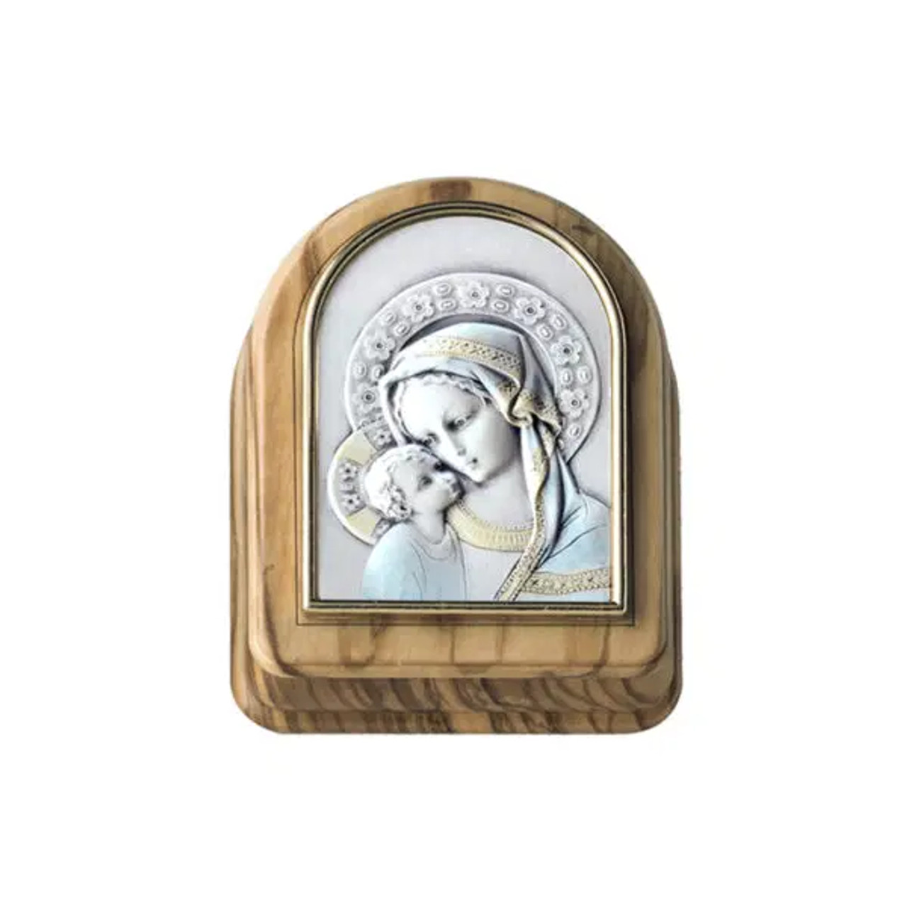 Sisters of Carmel: Madonna with Child Wood Rosary Box
