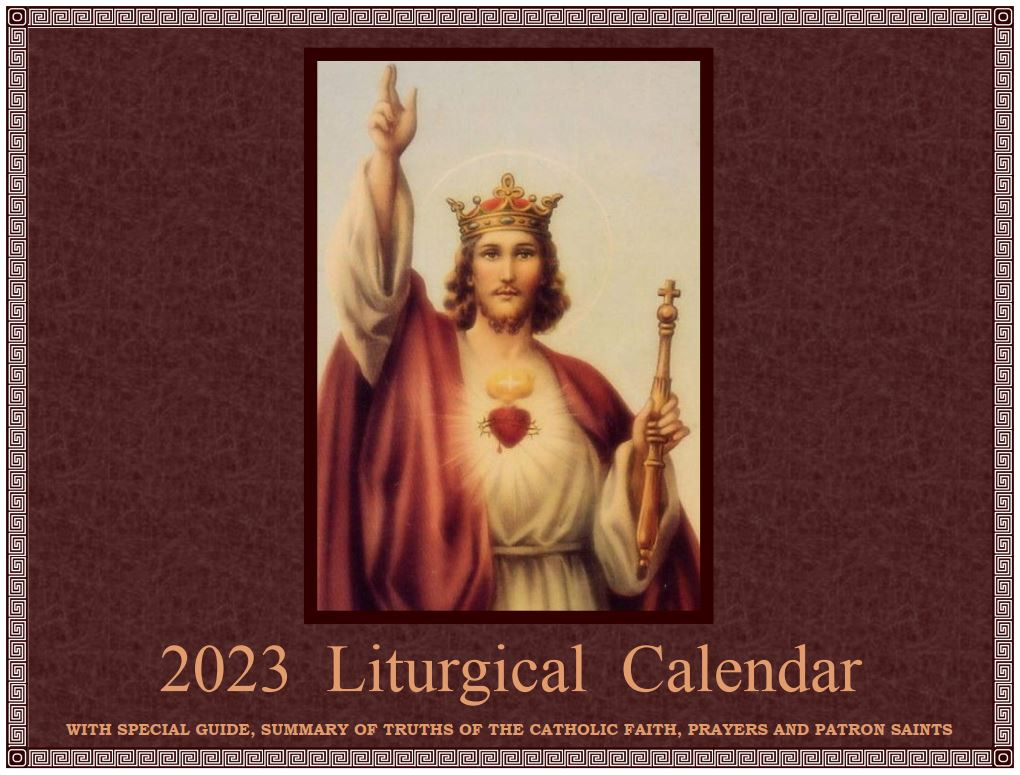 Sisters of Carmel: 2023 Traditional Catholic Liturgical Calendar Sisters of Carmel: 2023 Traditional Catholic Liturgical Calendar