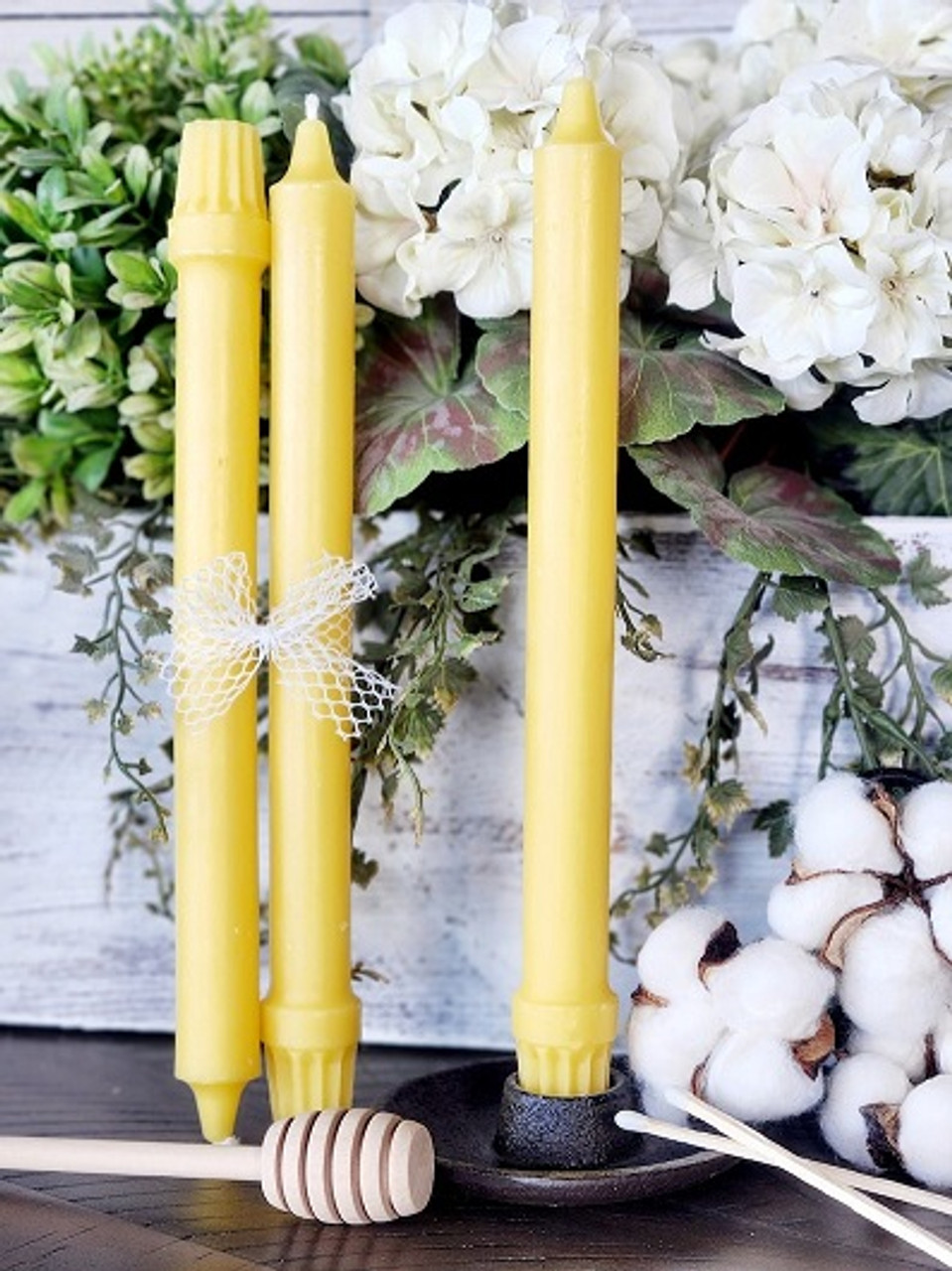 Easiest Beeswax Taper Candles - A Quaint Life