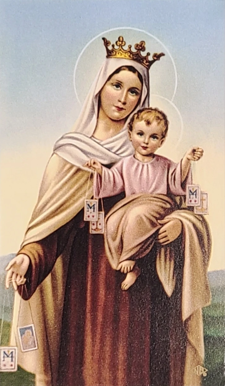 Sisters of Carmel: Our Lady of Mount Carmel Holy Card
