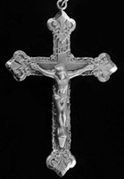 Pewter Antique Engraved Crucifix
