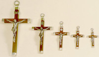 Rosewood Crucifix size comparison