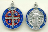 St. Benedict Medal - Silver Oxidized