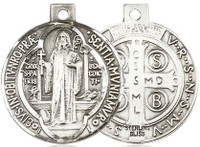Sterling St. Benedict Medal