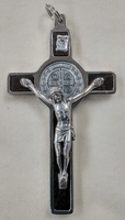 3.25" dark wood crucifix