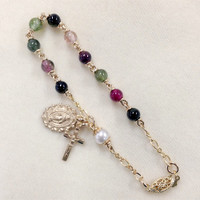 Tourmaline Rosary Bracelet