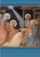 Adoration of Magi Christmas Card Front View