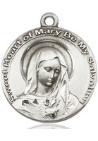 Mary Medal in Sterling Silver