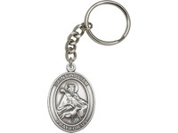 St. William Key Chain with silver finish