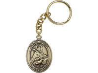 St. William Key Chain with gold finish
