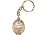 Our Lady of Lebanon Key Chain with gold finish