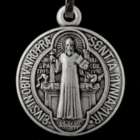 Nickel silver St. Benedict Medal