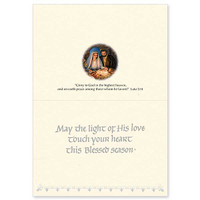 Heaven Touches Earth This Night Christmas Card Inside View