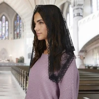 Traditional Chapel Veil - Black