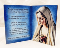 Our Lady of Fatima quote easel