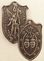 Vintage St. Michael the Archangel Shield Medal 
