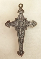 Back of crucifix with IHS design