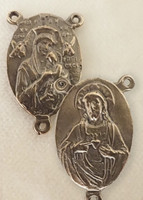 Vintage Sacred Heart/Our Lady Of Perpetual Help Double Sided Centerpiece