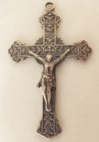Vintage Double-sided Sacred Heart Crucifix