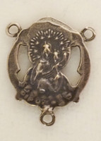 Vintage Sacred Heart Wreath Centerpiece/OLOMC Back