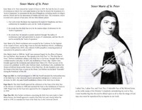 Information on Sister Mary of St. Peter