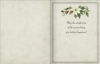 Joyful Elegance Assorted Boxed Christmas Cards - Inside