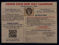 Back page of the calendar