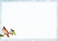 Snowy Church Boxed Christmas Cards - Envelope