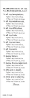 Sacred heart of Jesus Bookmark - Back