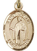 St. Justin - .50" Oval - Gold Filled Side Medal